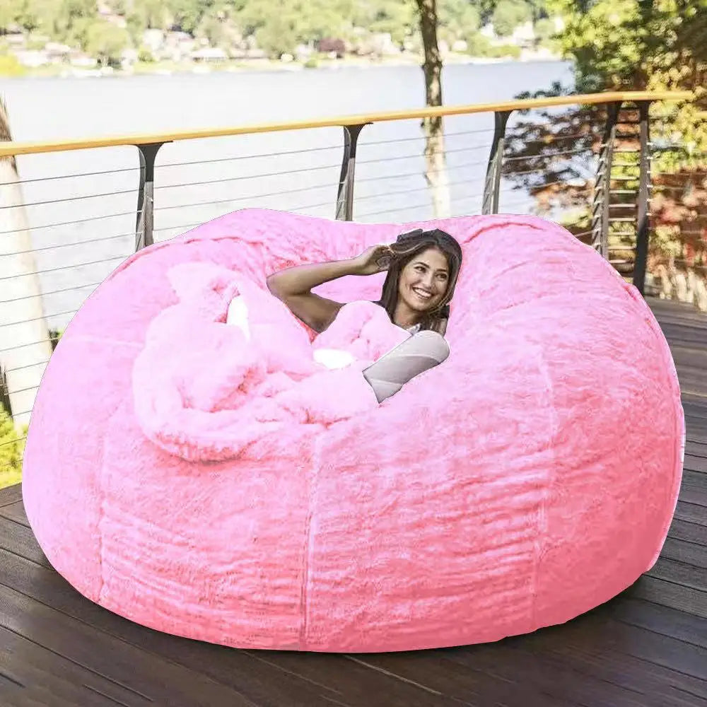 Fur-Style Bean Bag Sofa Chair — Single Seat — product image 9