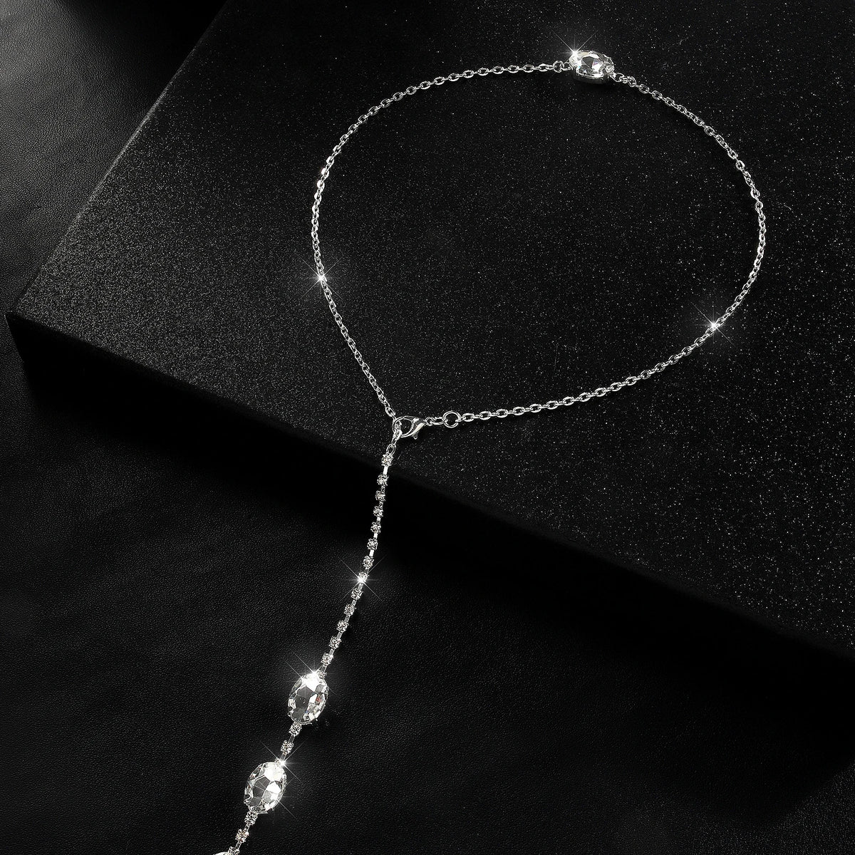 Waterdrop Rhinestone Back Chain — product image 4