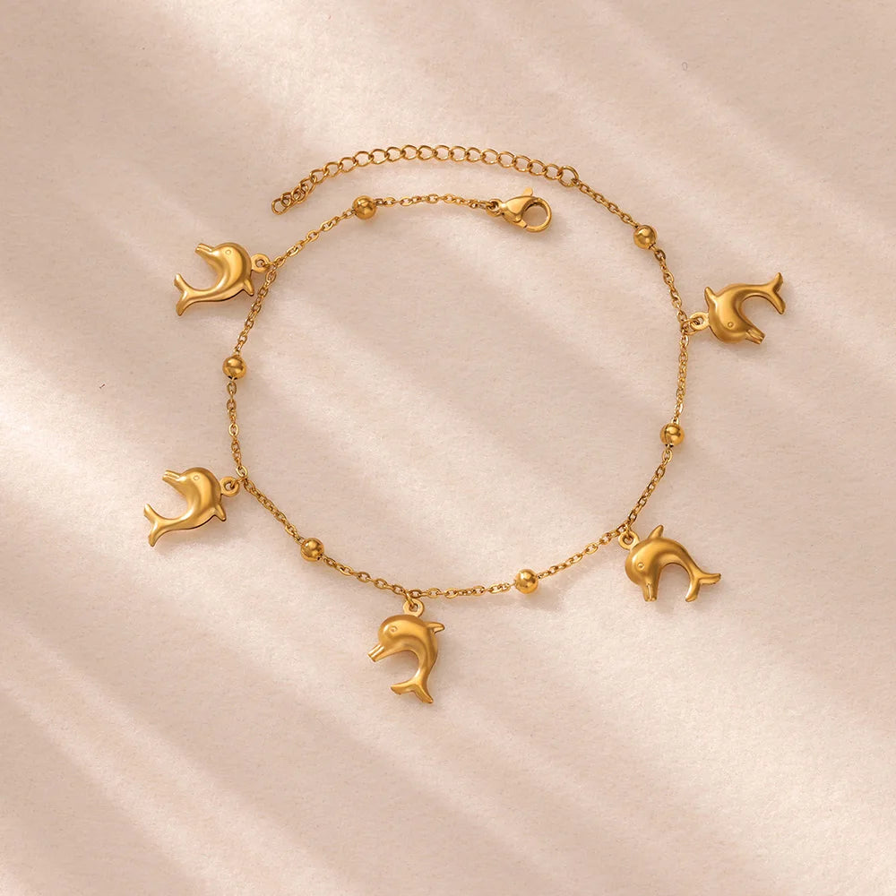 Gold-Tone Pearl and Chain Anklet — product image 32