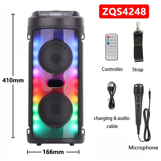 Portable Bluetooth Speaker — LED Lights, Wireless Boombox — product image 7