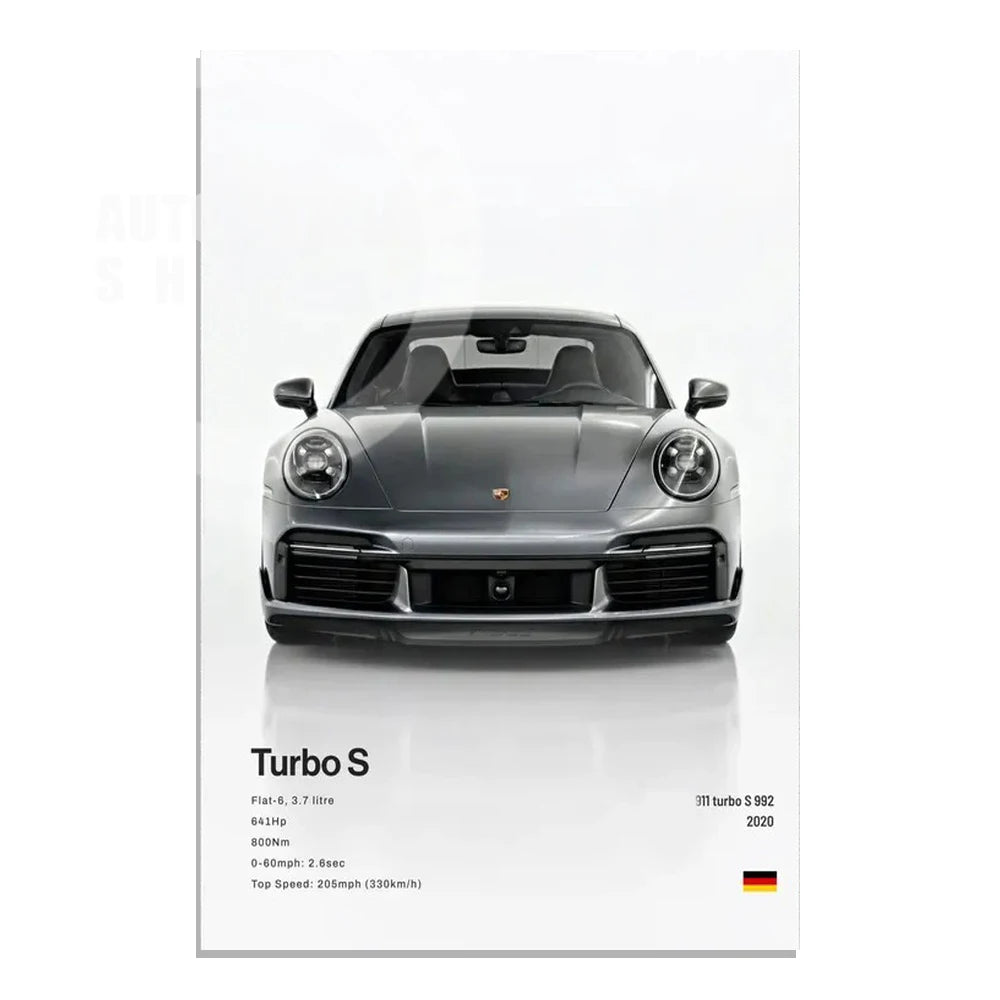 Supercar Canvas Wall Art Poster — Unframed, Choice of Designs — product image 7