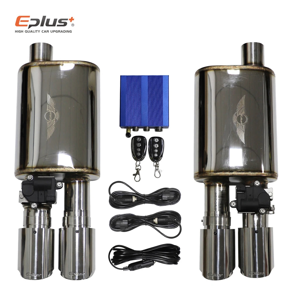 Electric Exhaust Cutout Valve Kit — Adjustable, Stainless, 51–76 mm — product image 2