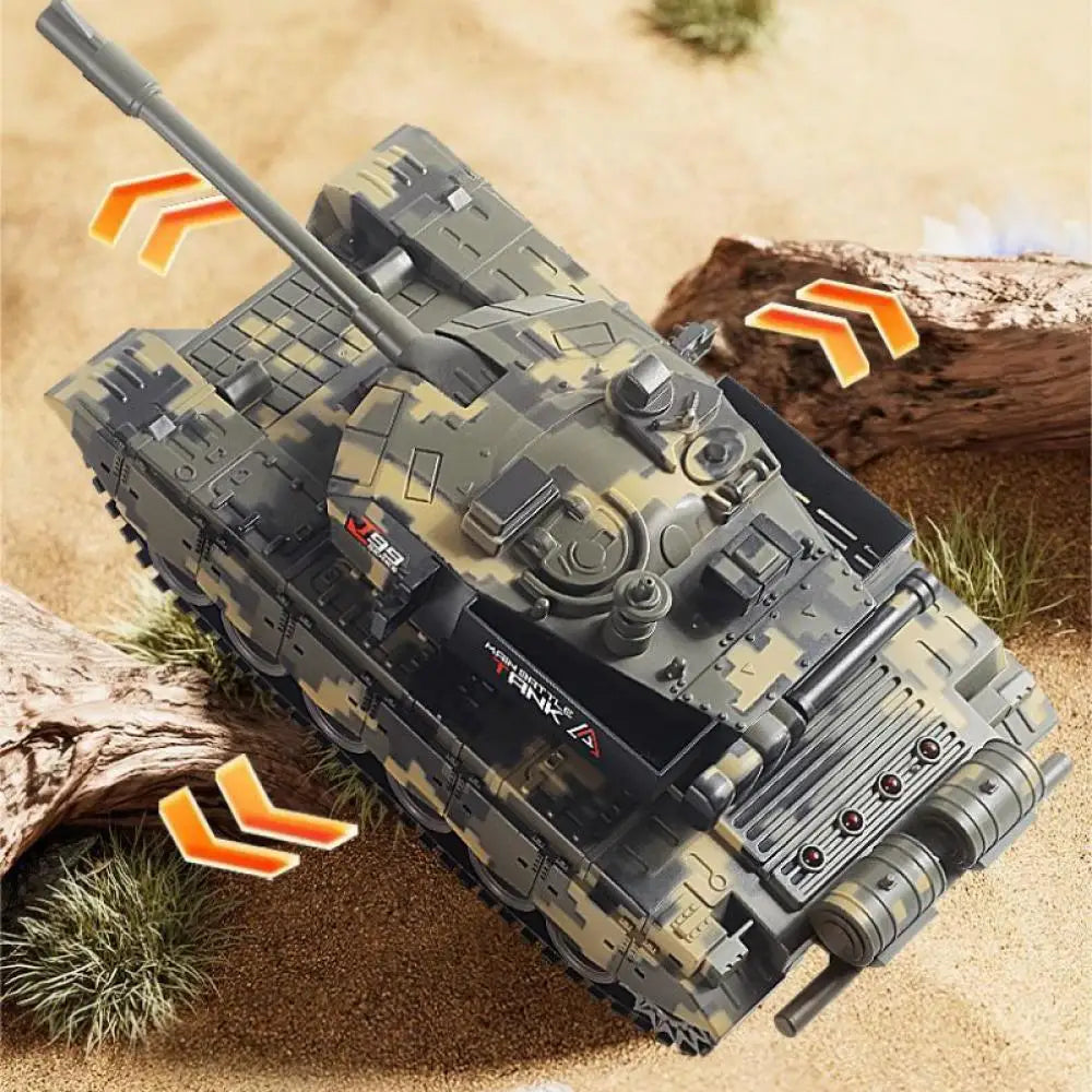 2.4GHz RC Battle Tank — Military Model with Sound & Light — product image 2