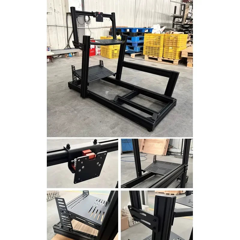 Aluminium Racing Simulator Cockpit — Wheel & Pedal Mounts — product image 6