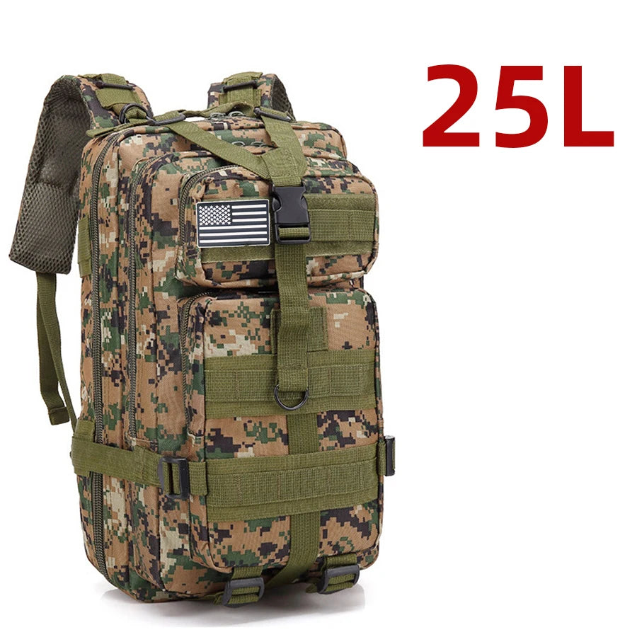 50L Tactical Backpack — Waterproof Nylon, Hiking & Camping — product image 8