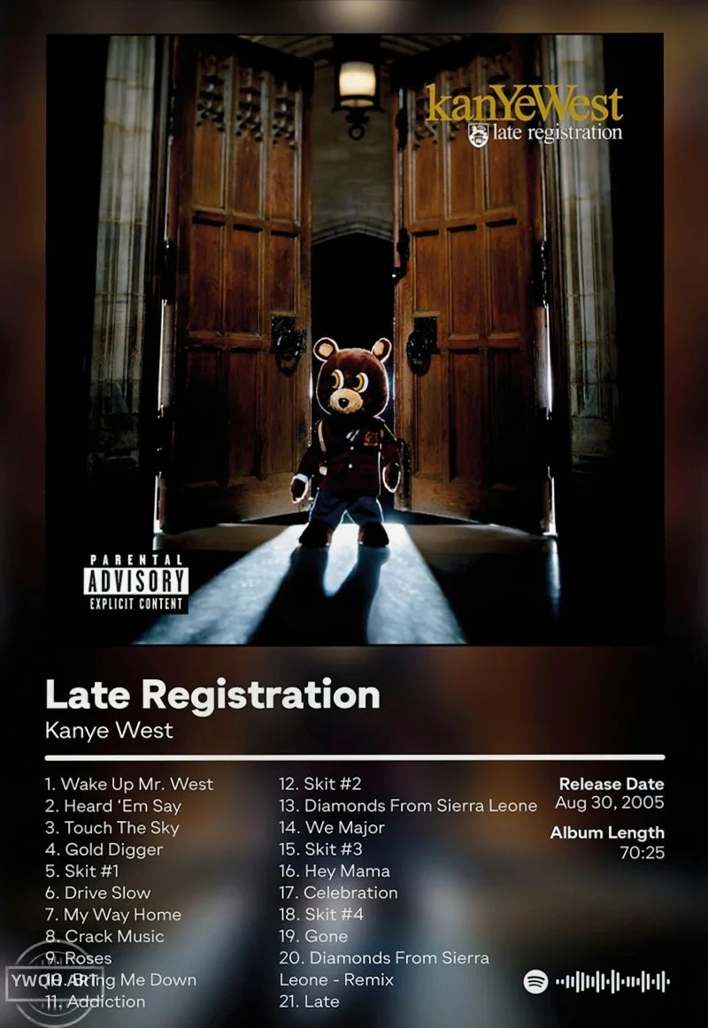 Hip Hop Album Cover Canvas Posters — Unframed Wall Art — product image 41