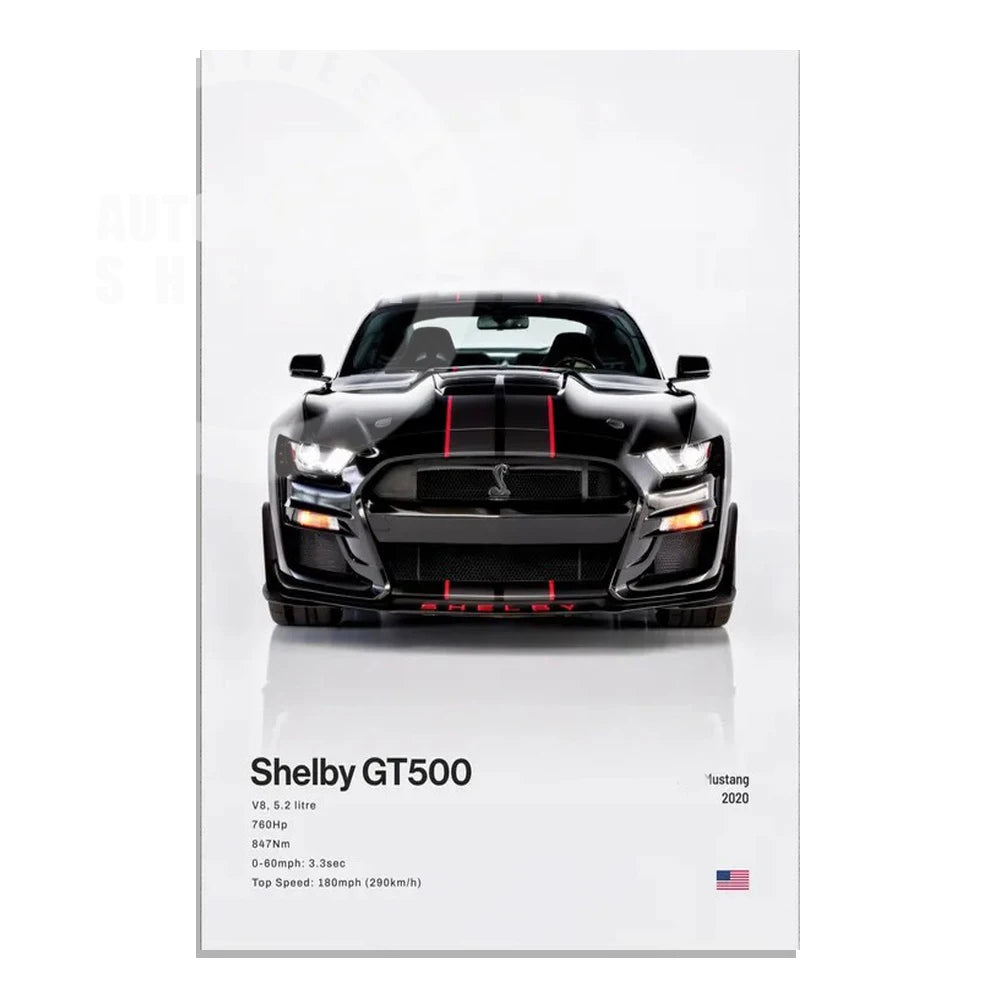 Supercar Canvas Wall Art Poster — Unframed, Choice of Designs — product image 20