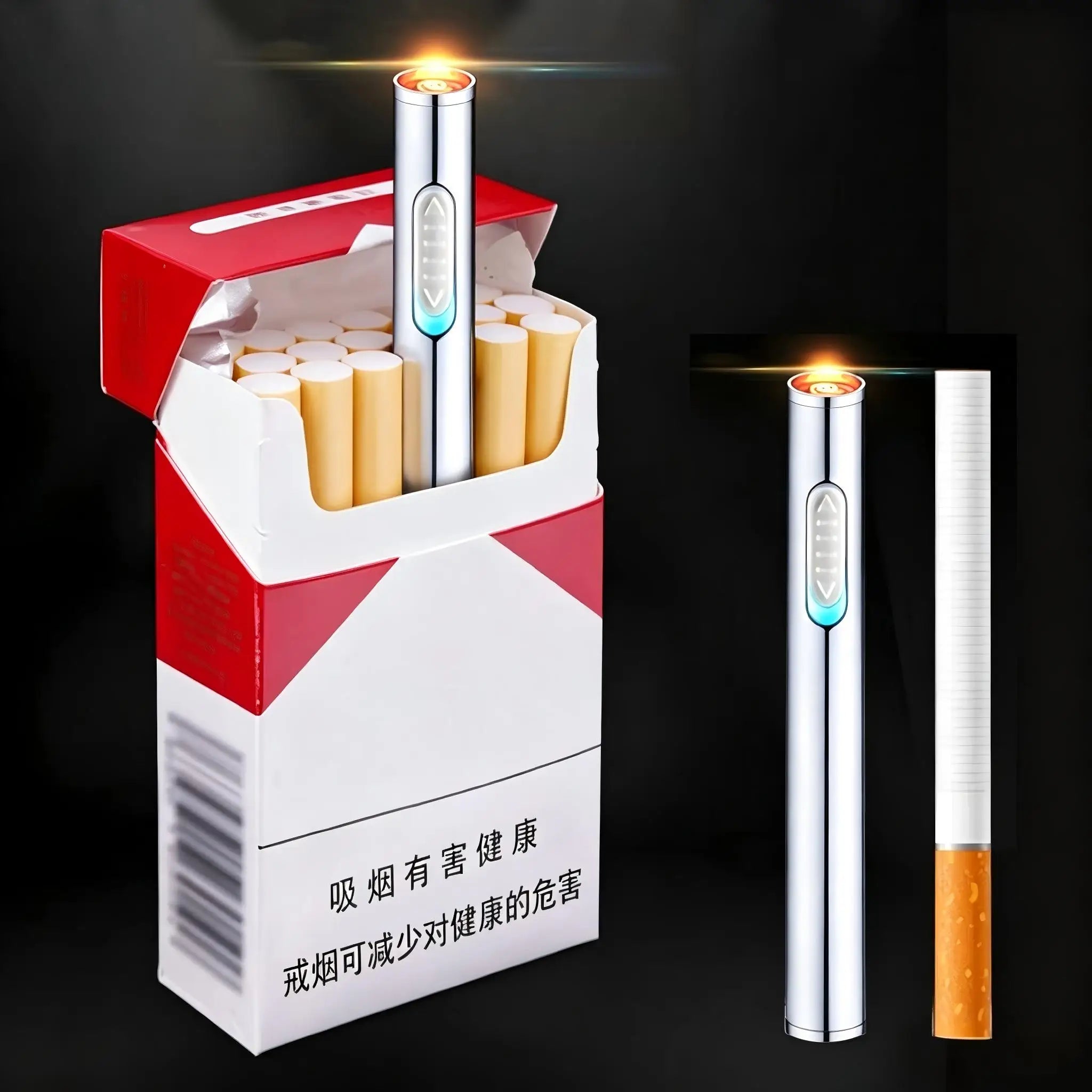 Compact USB rechargeable electric lighter