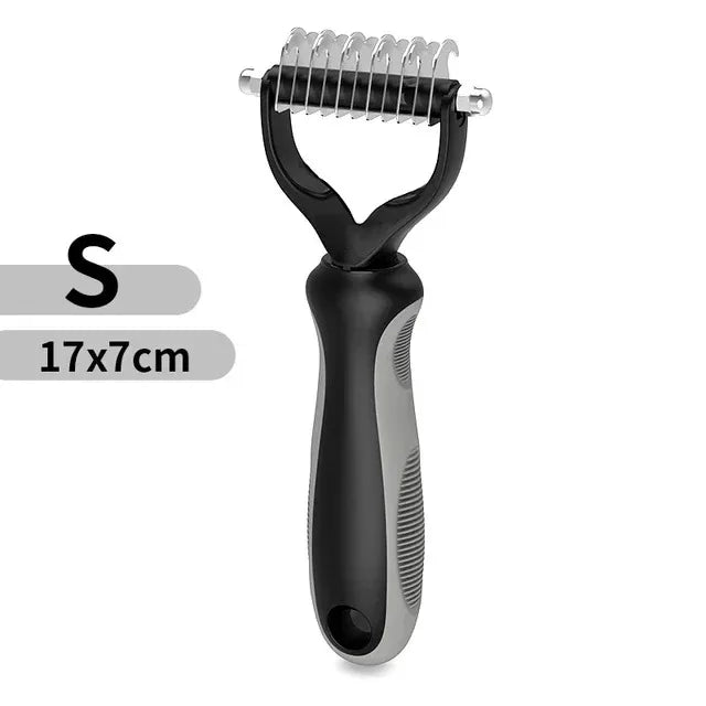 Pet Deshedding Brush — Undercoat Rake for Cats & Dogs, S or L — product image 18