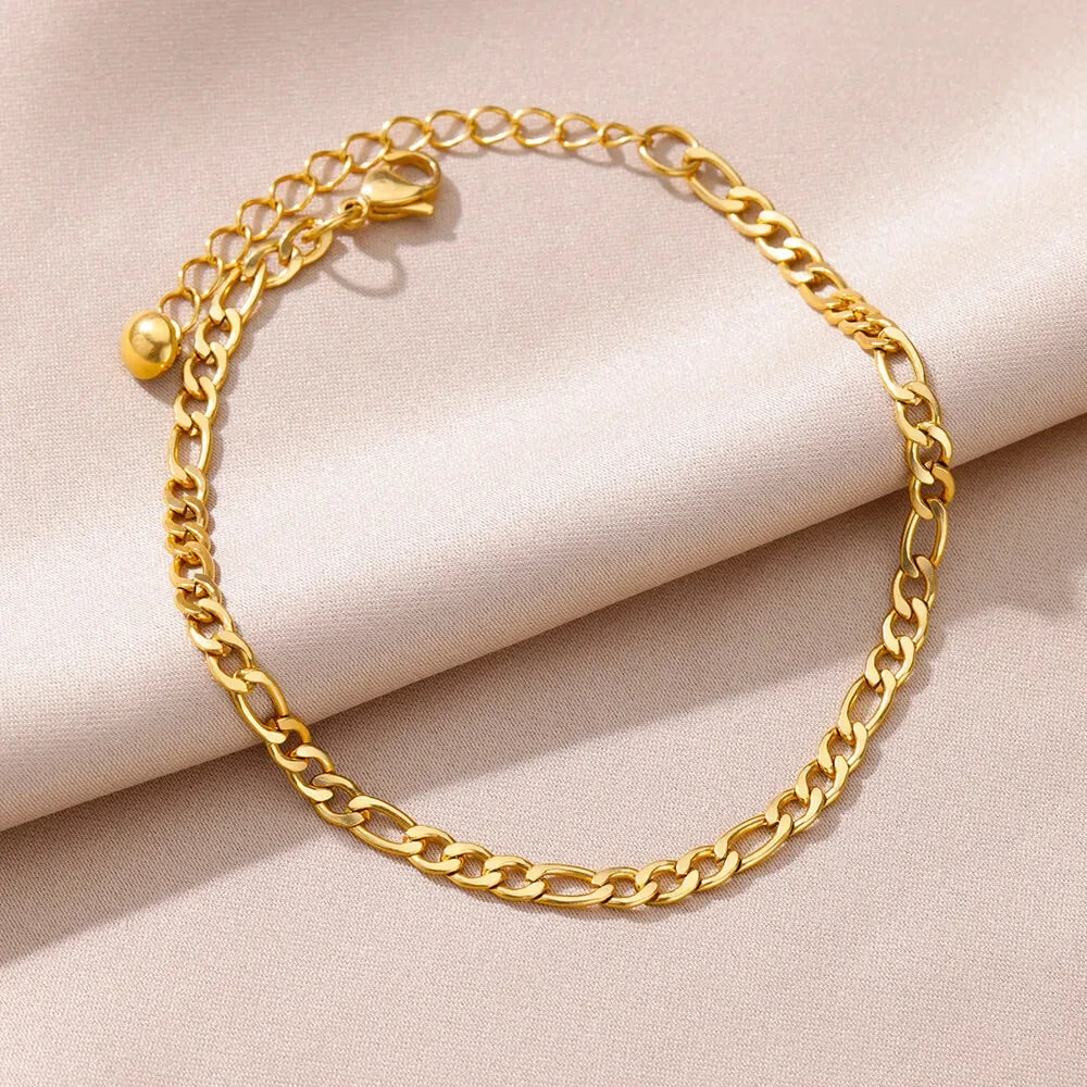Gold-Tone Pearl and Chain Anklet — product image 19