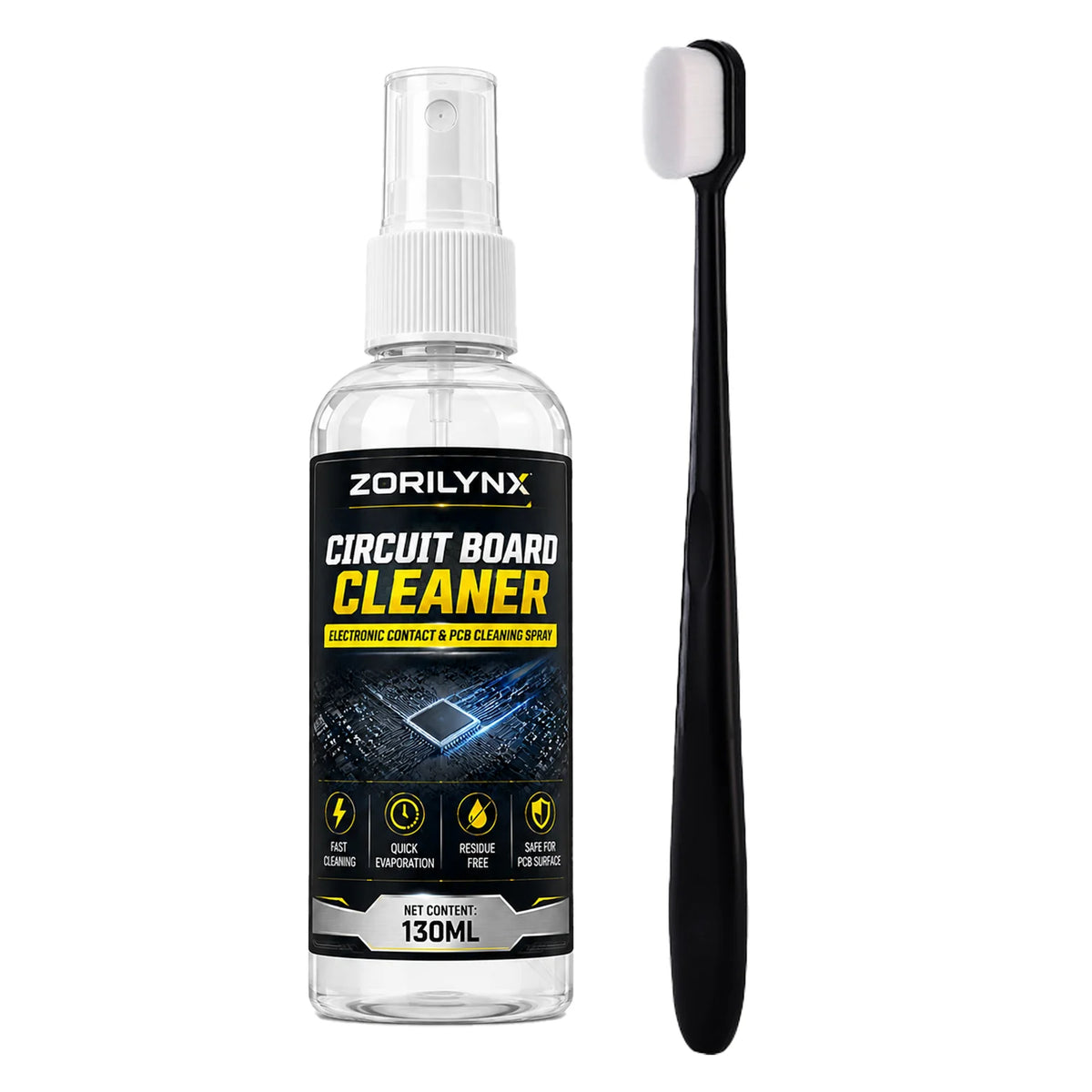 Electronics & PCB Cleaner Spray — Fast Evaporating, with Brush — product image 10