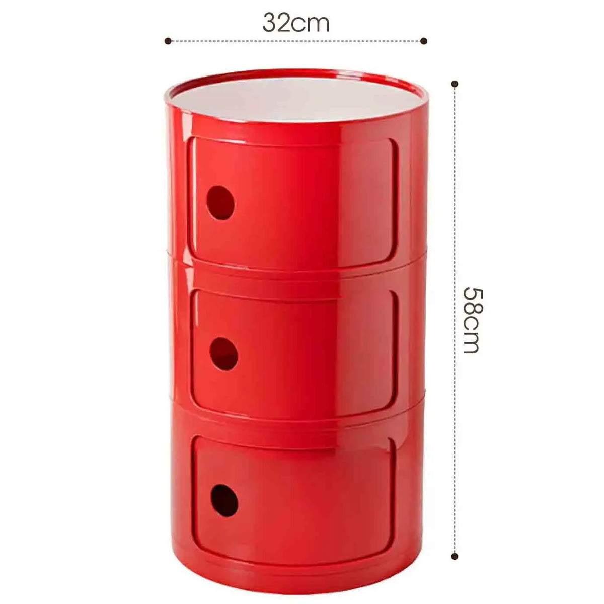Plastic Nightstand — 5-Drawer Bedside Storage Table — product image 36