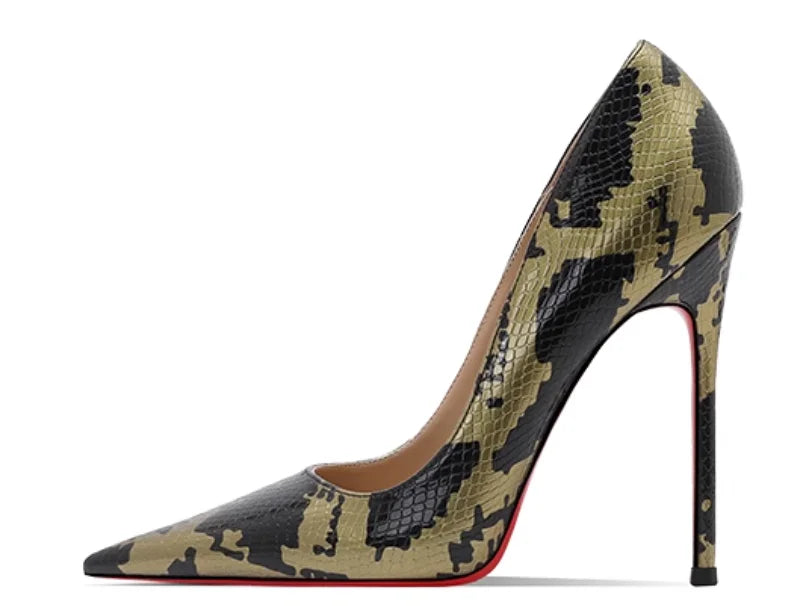 Snake Print Slim Heels — product image 4