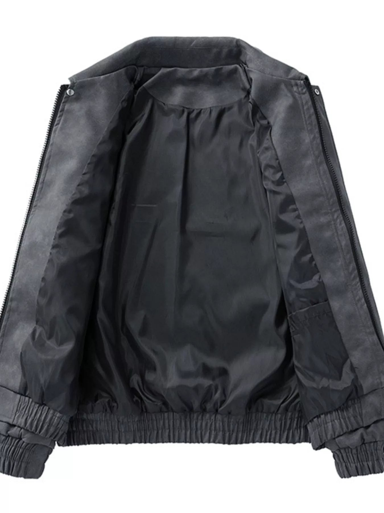 Men's Plus Size Embroidered Elastic Waist Casual Jacket — product image 6