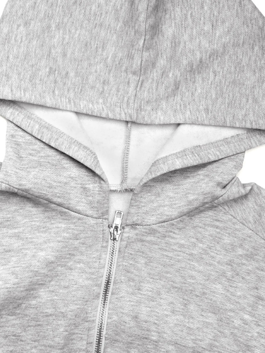 Cropped Zip-Up Long Sleeve Hoodie — product image 7