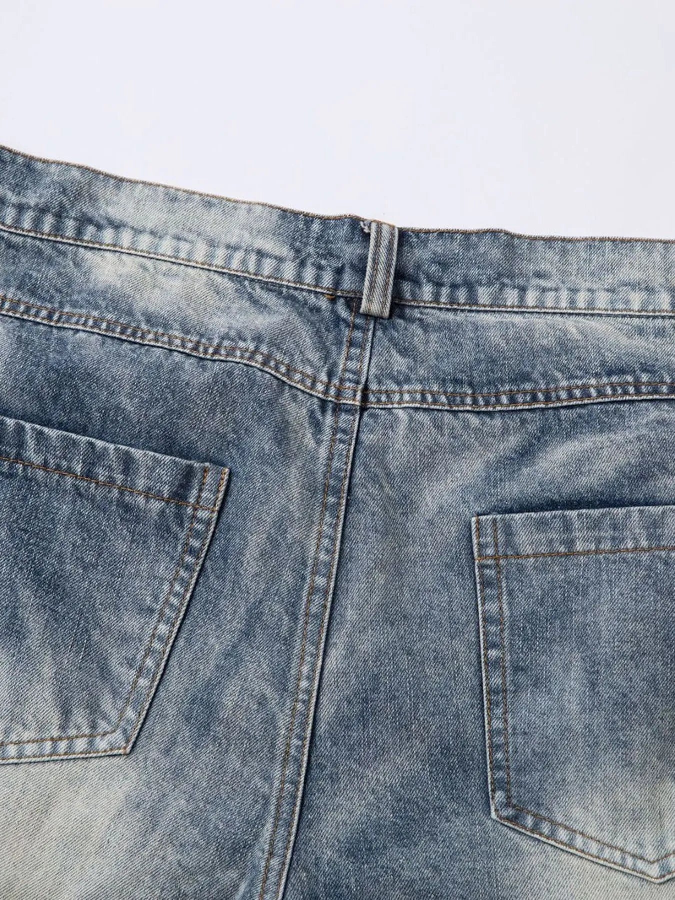 Men's Ruched Wide Leg Jeans — product image 5