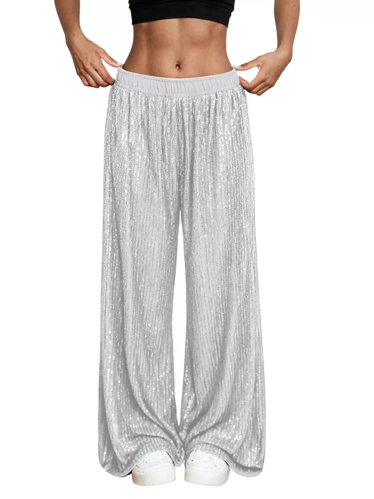 Sequin Wide-Leg Pants — product image 7