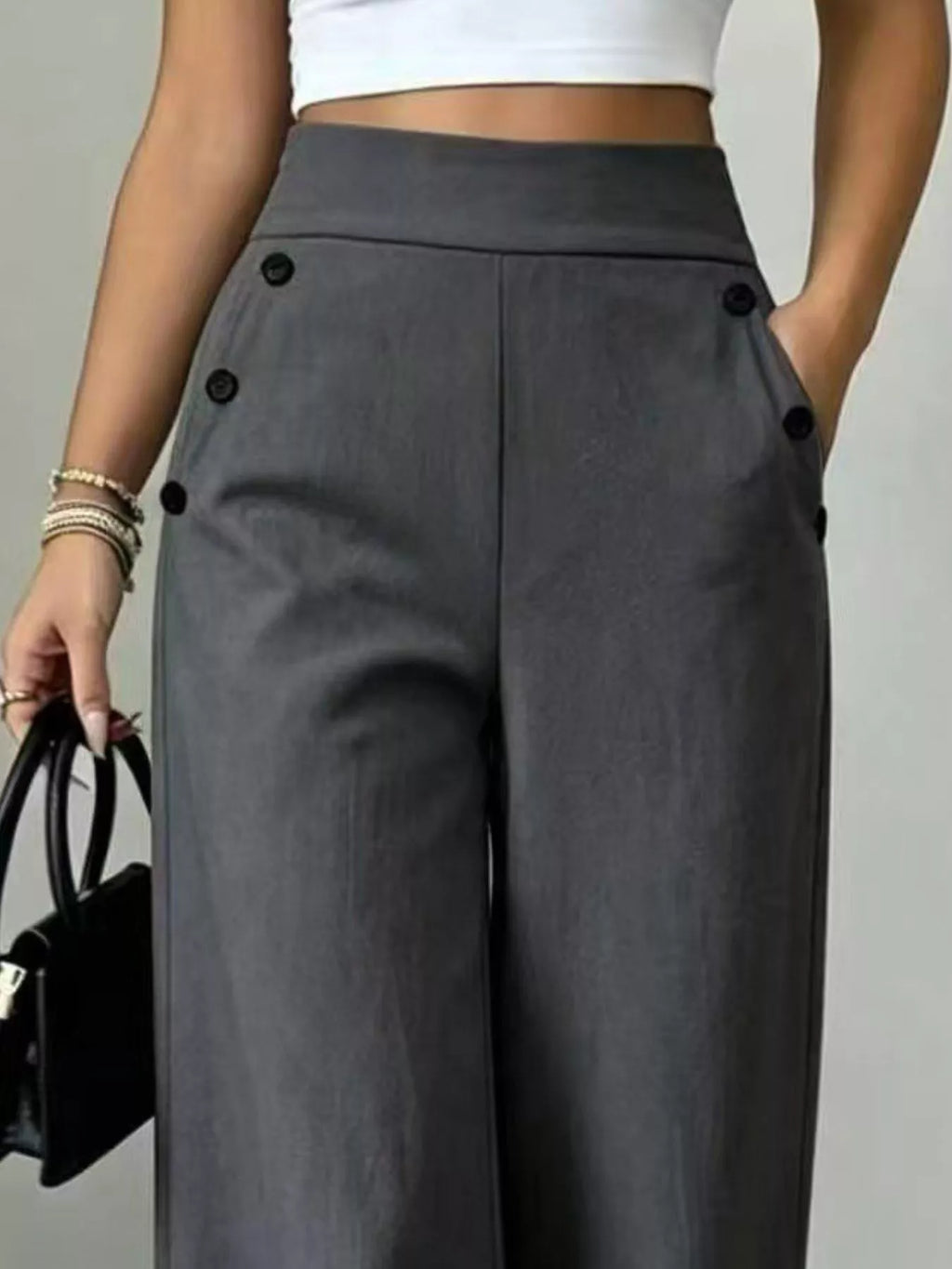 High-Waisted Wide-Leg Pants — product image 12