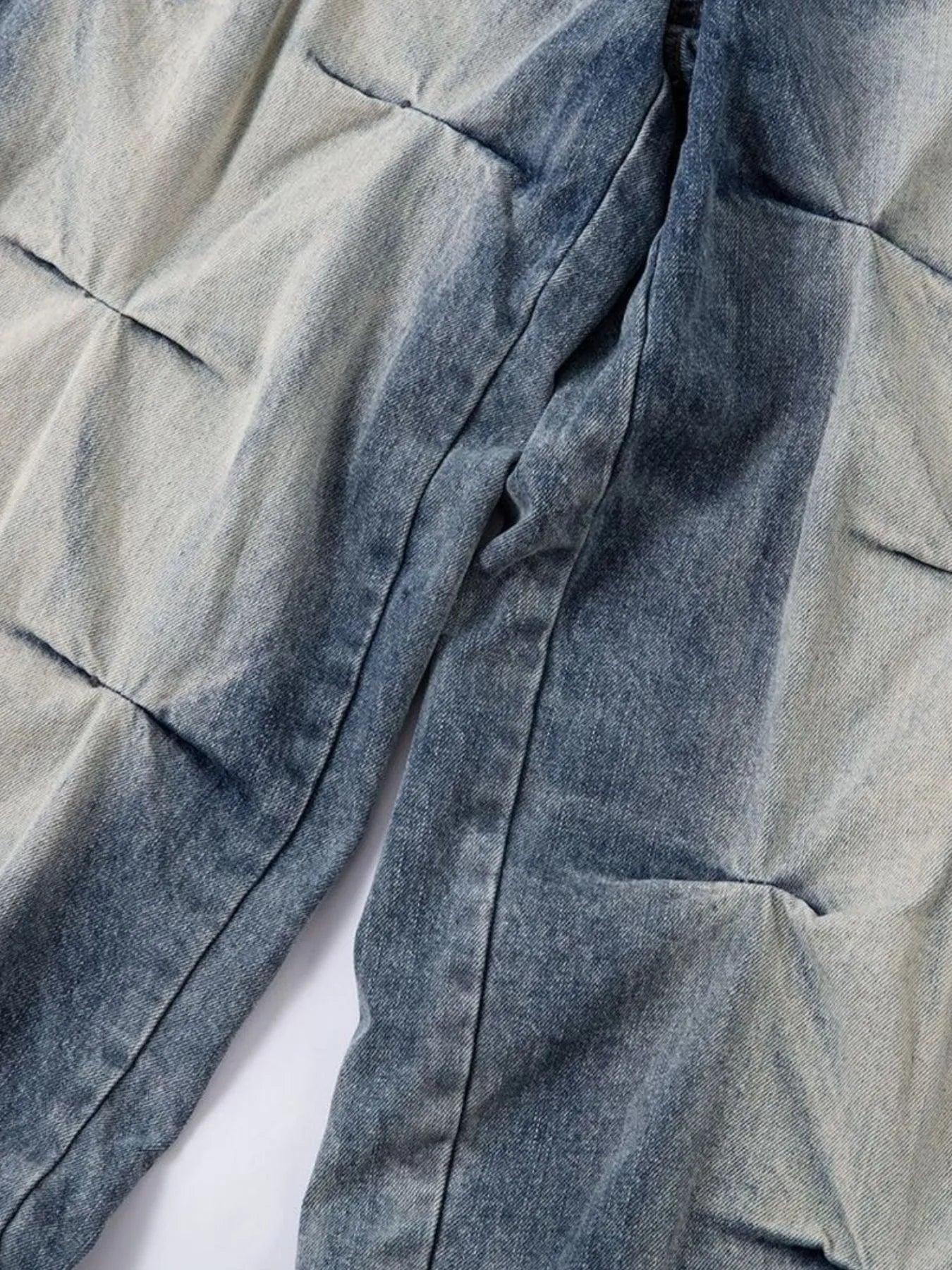 Men's Ruched Wide Leg Jeans — product image 9