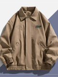 Men's embroidered elastic waist casual jacket